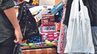 Single-use plastic bags are still used by traders in city markets